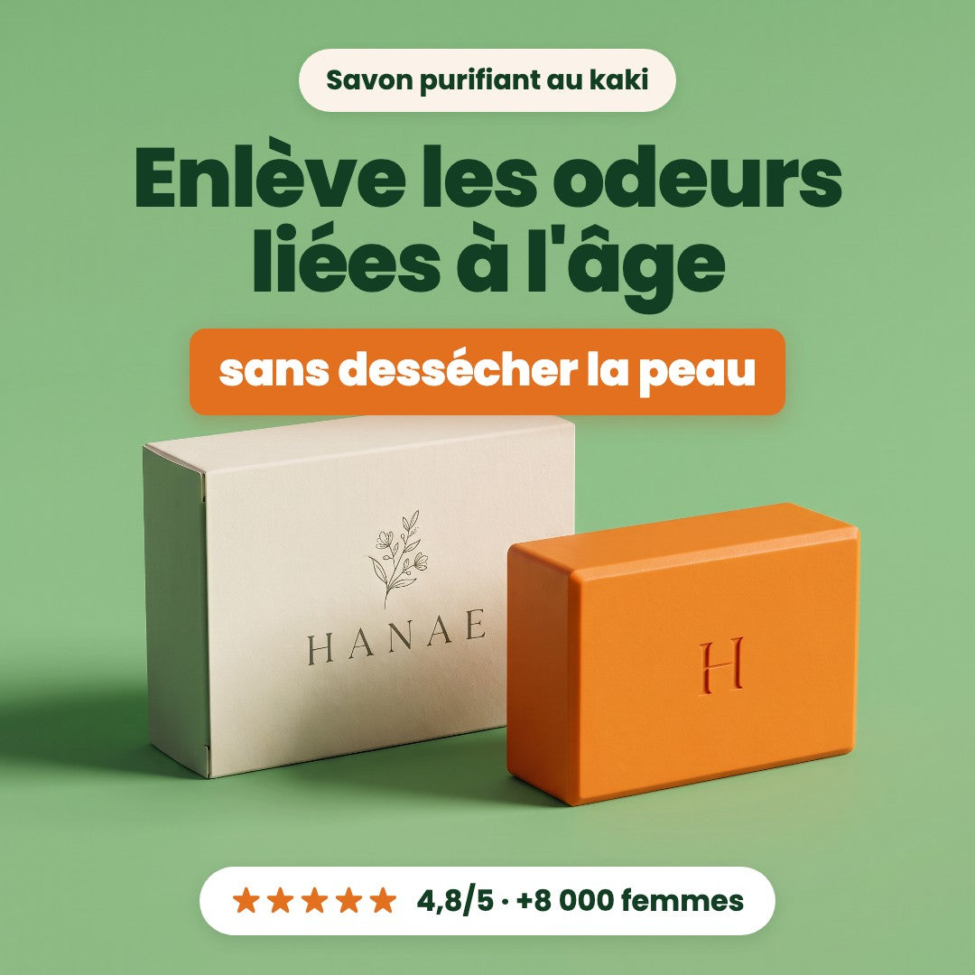 Enlève les odeurs liées à l'âge sans dessécher la peau