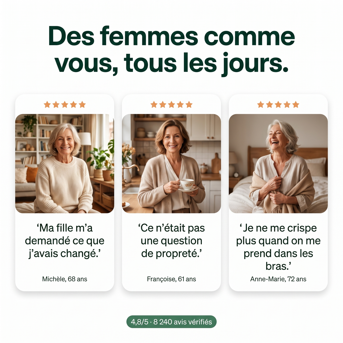 Des femmes comme vous, tous les jours
