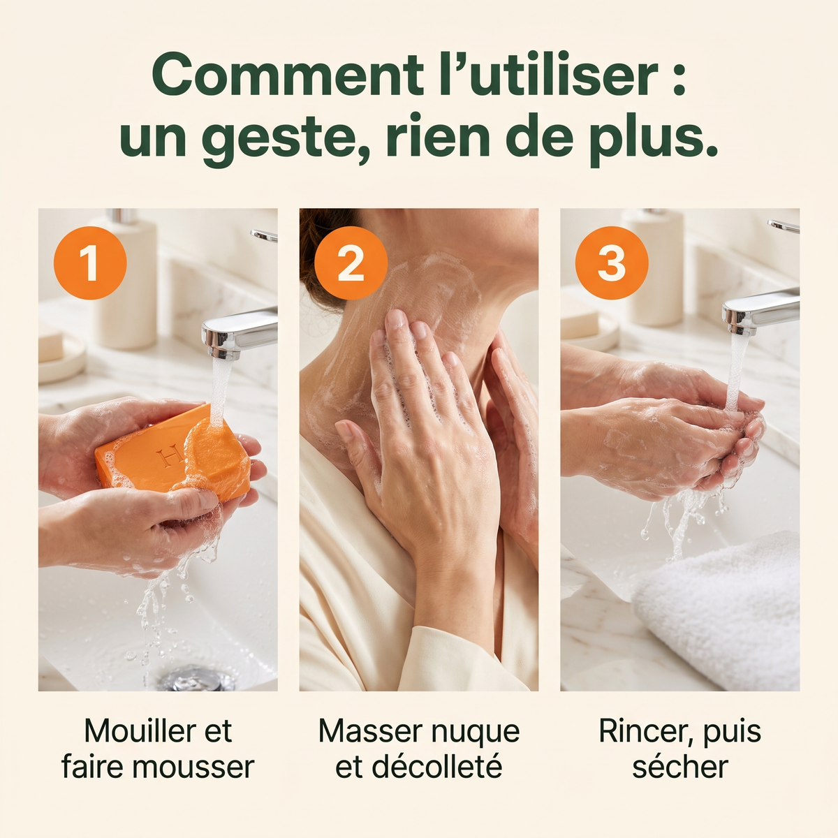 Comment l'utiliser : un geste, rien de plus